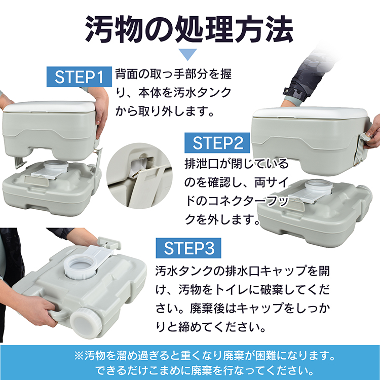 ポータブル水洗トイレ 簡易トイレ 水洗 水洗式 ポータブル 携帯トイレ