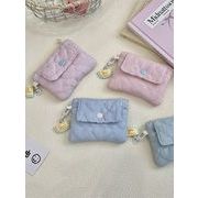 かわいい小型コインケース ファスナー付き多機能収納ポーチ 4色