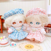 10cm／15cm コットンドール用 ホワイトラビット風 もこもこロンパース 可愛い 着せ替え服 人形doll