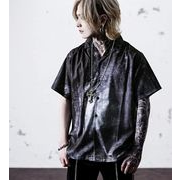 Black by VANQUISH 総柄シャツ V系 メンズ 長袖シャツ 派手 個性的 ロック 新作 春物 ヴァンキッシュ