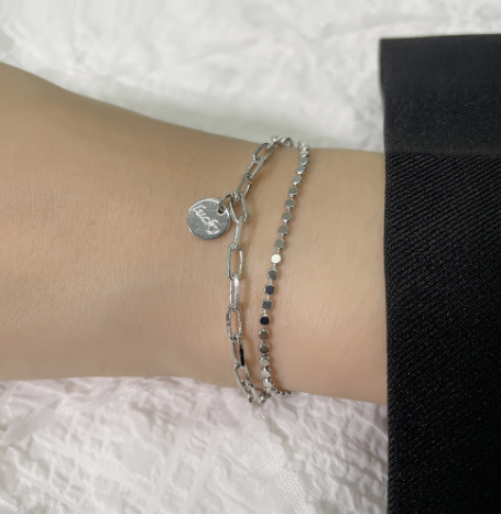 925シルバー アクセサリー ブレスレット ハンドメイド ブレスレット