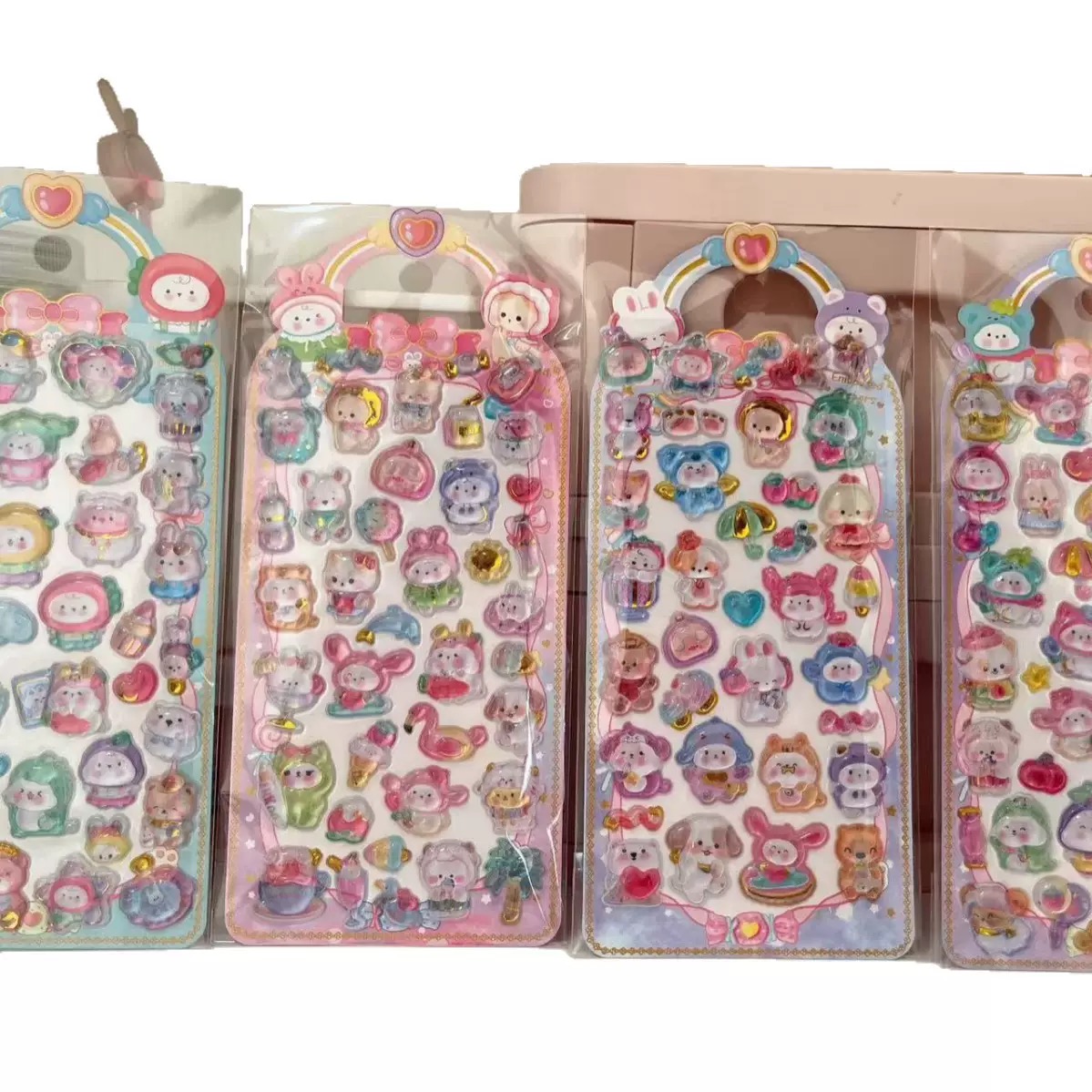 【在庫品】ぷくぷくシール  硬め　3Dシール　立体ステッカー　エポキシステッカー 　デコレーション　