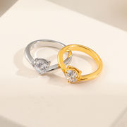 サージカルステンレス指輪　リング　アクセサリー　18kコーティング　INS　金属アレルギー対応