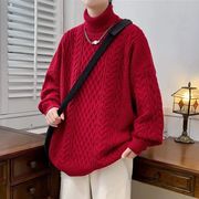 2026春秋メンズ服 シンプル おしゃれ ニットセーター 韓国風 トップス 防寒 温かい インナーシャツ[M~2XL]