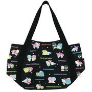 サンリオ ミックス プリント バルーン バッグ ブラック【小ロット販売】