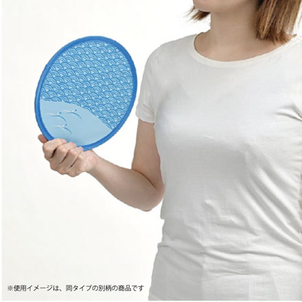 コンパクト収納カラーうちわ（４色取り混ぜ）　5-53