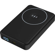HIDISC 準固体電池ワイヤレス充電モバイルバッテリー 10000ｍＡｈ HD4-SSMBTC30W10DSBK