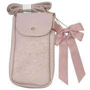 サンリオ ショルダーポシェット スマホポーチ 箔押し リボン付き マイメロディ【小ロット販売】