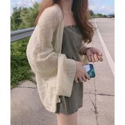 【日本倉庫即納】 トップス 前開き カーディガン 薄手 夏