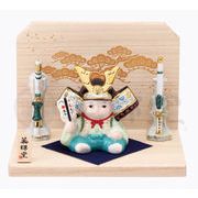 ★端午の節句を飾る★ 縁起の良い五月人形【彩絵　子ども大将(平飾り)】