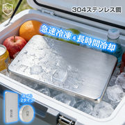 保冷剤 ステンレス 最強 コンパクト クーラーボックス 急速冷凍 冷却 薄型 プレート 長持ち 繰り返し使える