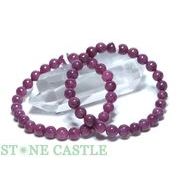 ☆高品質☆【ブレスレット】ルビー (3A) (約7～7.5mm)
