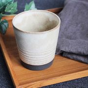 「毎日使う器」　彫線紋　カップ【白】