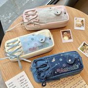 ins風　大容量ペンケース 可愛い 多機能 文具ポーチ／学生・女子向け　文具収納ケース