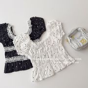 2026★夏新作★韓国風子供服★トップス★90cm～150cm 2色