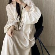 UC1045トップス レディース ボトムス スカート シャツ 2色 二点セット 韓国風 2026春新作