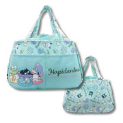 トートバッグ サンリオ はぴだんぶい 巾着 付き トート バッグ 2 グリーン【小ロット販売】