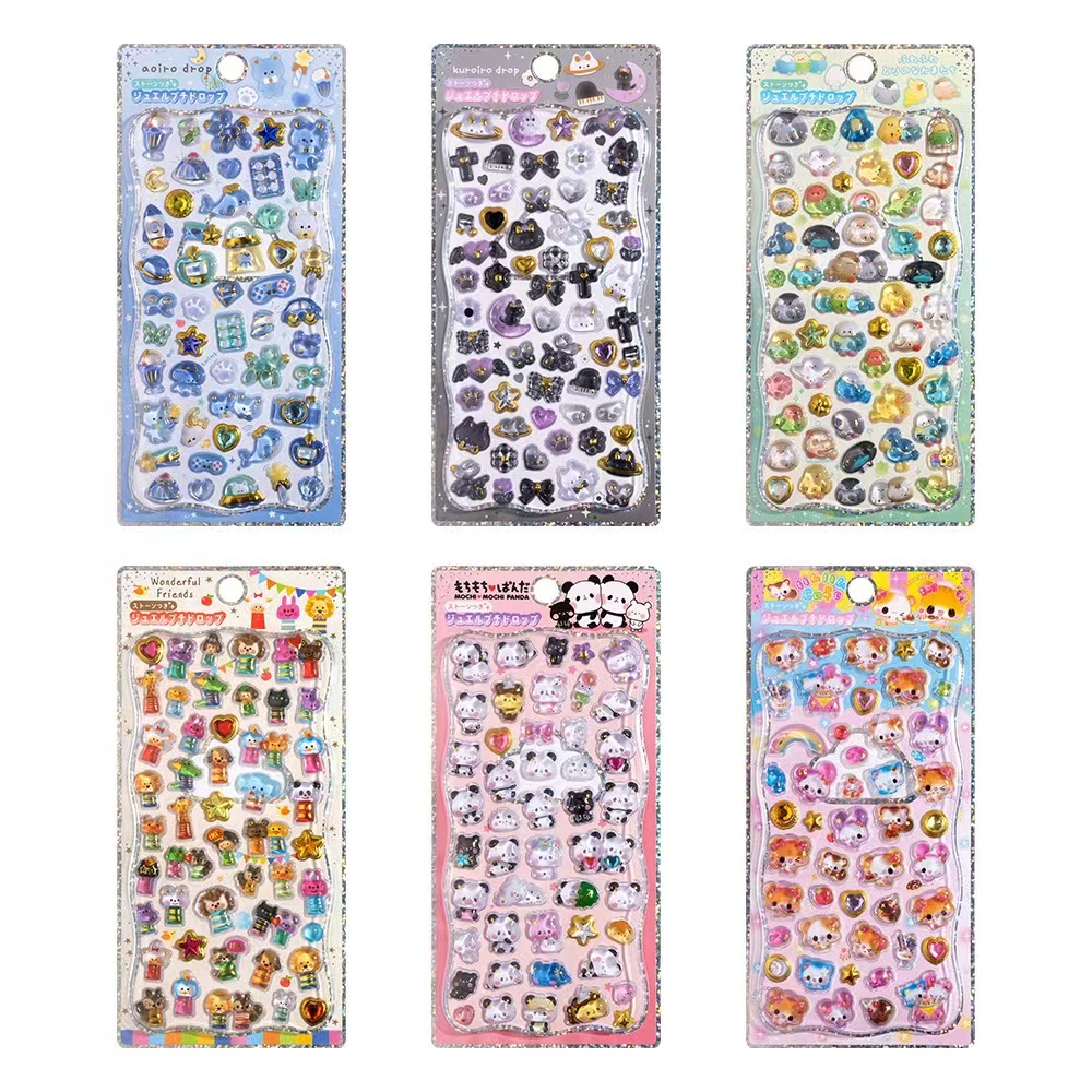 新品！DIYシール  手帳用 貼り付け スマホケース デコレーション  可愛い 3D 立体ステッカー