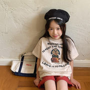 2026春夏※SHENJ☆キッズ プリント半袖Tシャツ インナー 男女兼用