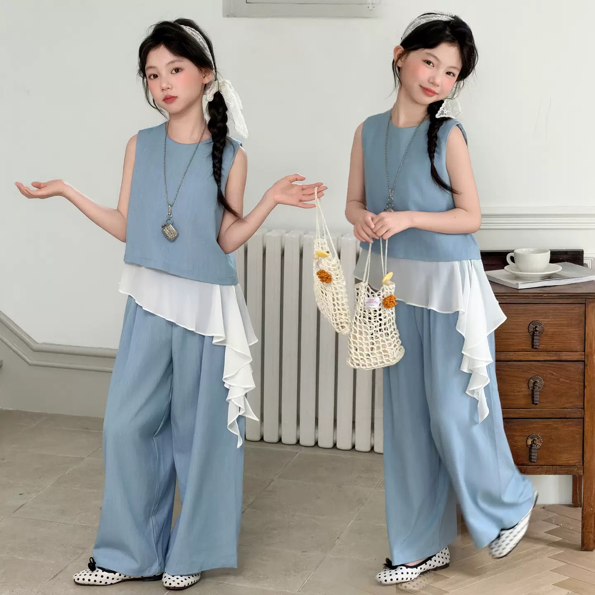 キッズ セットアップ 2026夏新作 子供服 キッズ 女の子 セットアップ