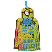 ループタオル ミニオンズ タオル 吊り下げ ハンドタオル 子供 吸水 マスコット付き【小ロット販売】