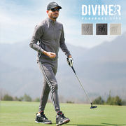 【春の新作】フェイクスウェードジャケット+ジョガーパンツ 2点セットアップ/DIVINER GOLF