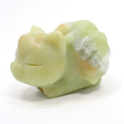 ≪特価品/国内在庫≫クレイジーレースアゲート/九尾の狐/彫刻/約35x28x25mm