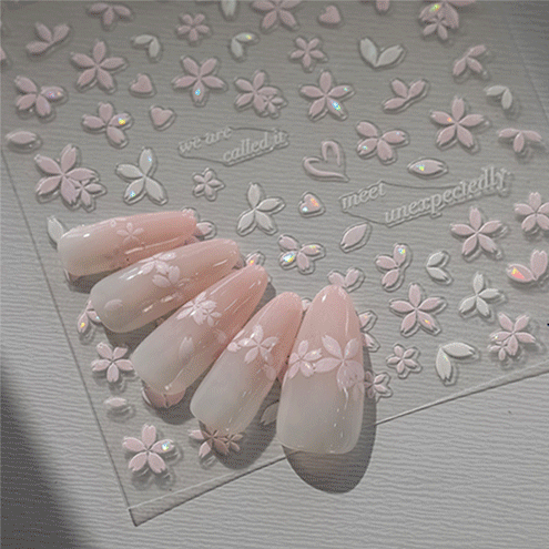 お花 ネイルシール フラワー ネイルアート 夏 ボヘミアン セルフネイル ジェルネイル ステッカー ツイード