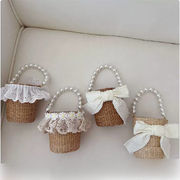 子供用ハンドバッグ ハンドメイド風  春夏お出かけ用 帽子