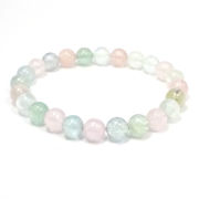 ≪特価品/国内在庫≫ ミックスベリル/約8mm/ブレスレット