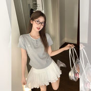 韓国風・レディース服・半袖・Tシャツ・トップス  S～XL