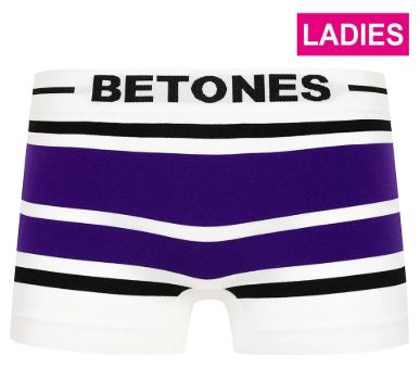 【BETONES】 AKER-B001L Ladie’s (9418)FREE BLACK×PURPLE