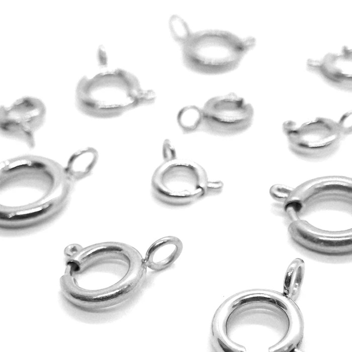 引き輪 ステンレス(316)製【10個売り】【6mm～14mm】シルバー アレルギーフリー対応