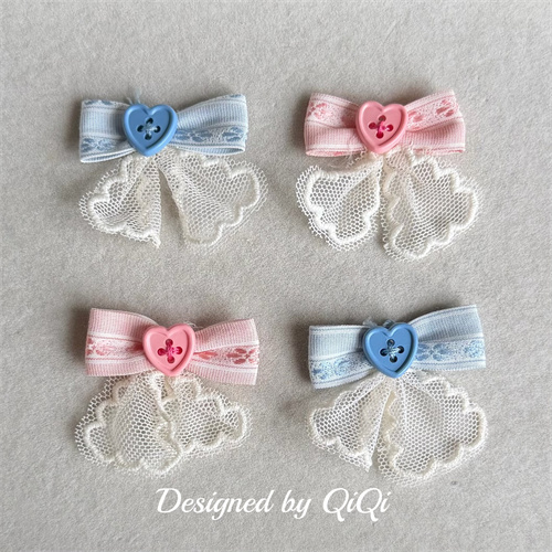 新入荷 蝶結び デコパーツ 生地 パッチ 刺繍アップリケDIY ヘアアクセサリーバッグ装飾 貼り付けパーツ