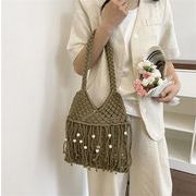 人気のあるデザイン  大容量 29×33cm ラフィアカゴバッグ ビーチリゾート用業務用アクセサリー