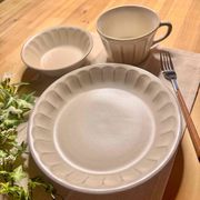 FLEUR -フルール- 全12形状 美濃焼【 大皿 小皿中皿 日本製 陶器 ボウル 深皿 パスタ皿 】東海平野商事