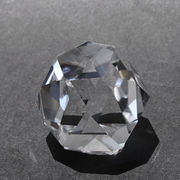 天然水晶 三十二面体 ブラジル産 山梨伝統技術士作【一点物】水晶 手研磨 伝統技術 天然石 パワーストーン
