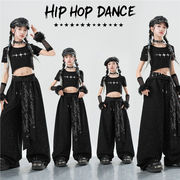 ジャズダンス 女の子 キッズ ダンス 演出服 個性的 ステージ セットアップ 発表会 衣装