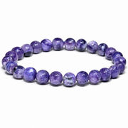 約8mm 上質ラベンダーパープル ティファニーストーン《Tiffany Stone》希少天然石ブレスレット