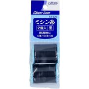 ６３５２０　ミシン糸　２個入　６０番　黒　３００Ｍ