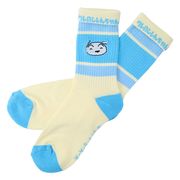 【靴下】クレヨンしんちゃん カラフルラインソックス シロ フェイス