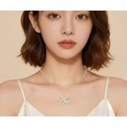 リボンネックレス　ネックレス　韓国ファッション　アクセサリー
