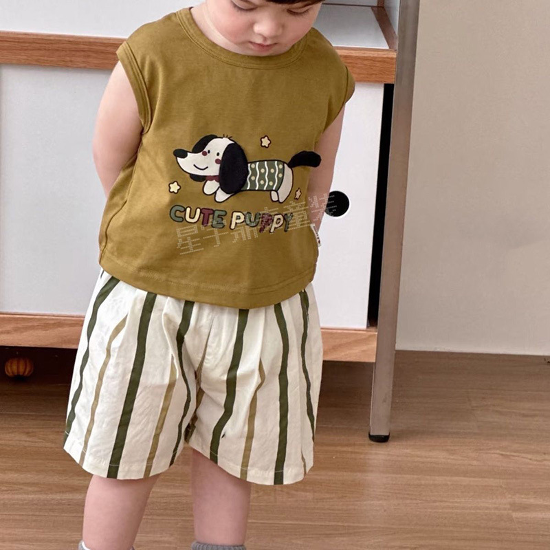 2026年夏新作★韓国風子供服キッズ用★セットアップ★トップス＋パンツ★Tシャツ＋パンツ★80?130