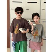 子供服　100-160cm　キッズTシャツ　ガールズ　春夏　韓国キッズ服