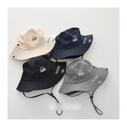 キッズ バケットハット 夏物 つば広 紫外線対策 アウトドア ペアルック キャンプ 登山 帽子