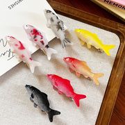 1個　金魚ヘアクリップ　金魚髪飾り 大人 子供  金魚ヘアピン　立体  錦鯉  金魚雑貨　全7色