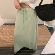 今季マストバイ ハイウエスト ストレートロングスカート