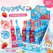 【20個入】ブラシ型 キャンディー 2味 飴 お菓子 大人気 SNSで話題 グミ いちご ヨーグルト