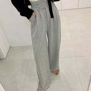 今季マストバイ ハイウエスト ワイドストレートパンツ