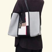 ●2026新作入荷●【Na.byNananoel】GEOMETRIC ptn. KNITTED TOTE BAG/A4対応